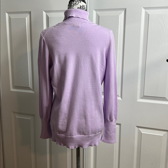Torrid Light Purple Turtleneck Sweater Lightweight 0 L 12 - Picture 4 of 10